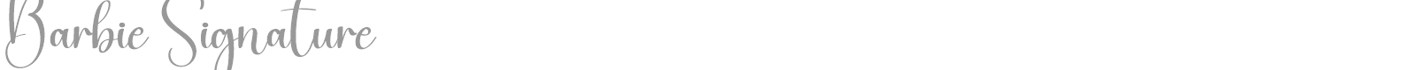 Barbie Signature font preview